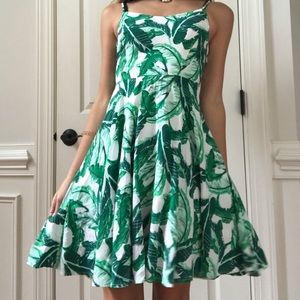 Old Navy Tropical Leaf Print Dress